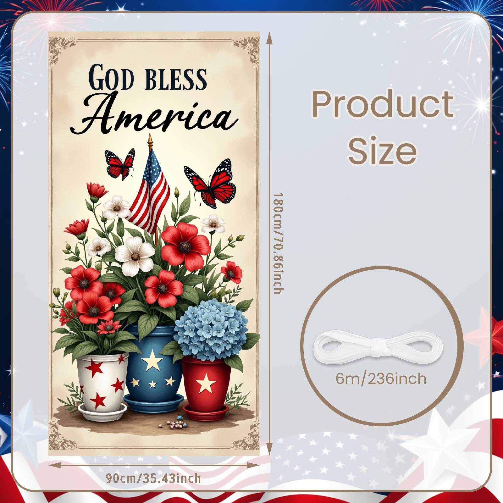 Patriotic Celebration Display Butterfly Accent American Patriotic Background USA National Day Background For Community