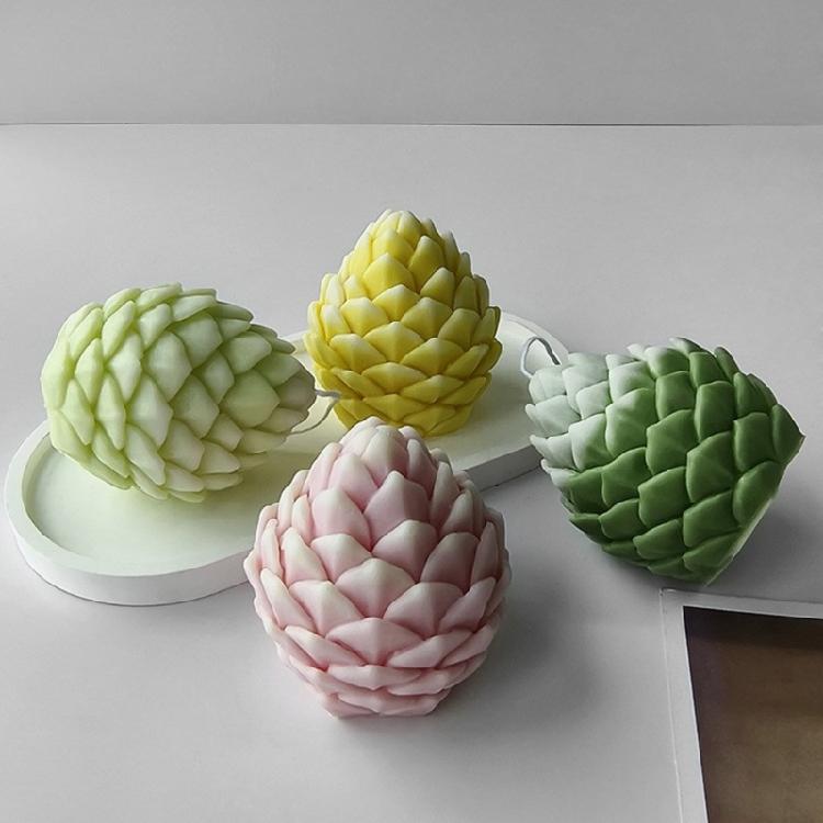 3D Tannenzapfen Kerzenform DIY Weihnachts-Aromatherapie Kerzenherstellung Silikonform