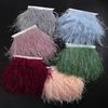 Feather1/2/5/10 Meters Fluffy Ostrich Feather Trim Ribbon 8-10cm Natural Plumes for Wedding Party Dress Clothing Sewing Decoration