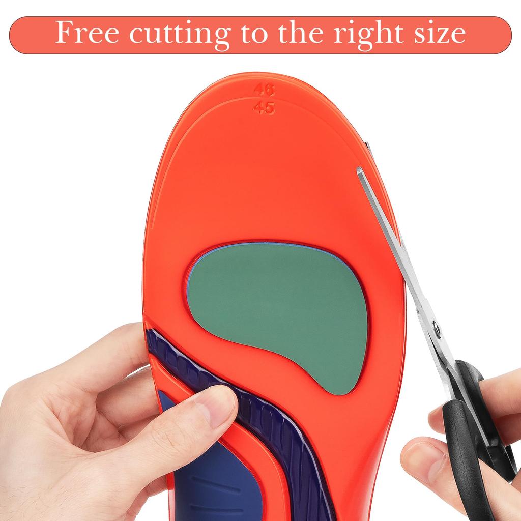 Linkidea Arch Support Shoe 2 Replacement Shoe Inserts with Shock Absorption Cushioning for Allbirds Tree Runner and Wool Runner AB00FU Insoles, Pairs,