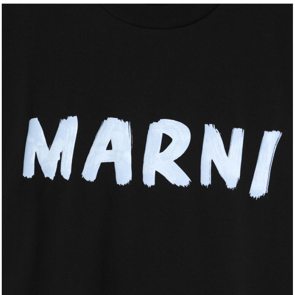 Marni Thje0333p0 UScS11 L2n99 Logo Women S Short Sleeve Tee