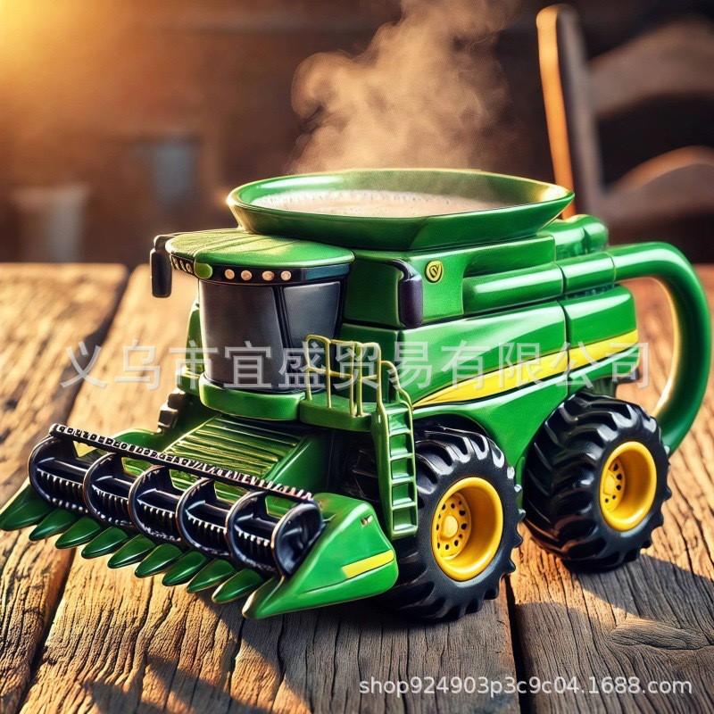 Vintage Farm Tractor Mug Retro Equipment Coffee Cup Farmhouse Decor