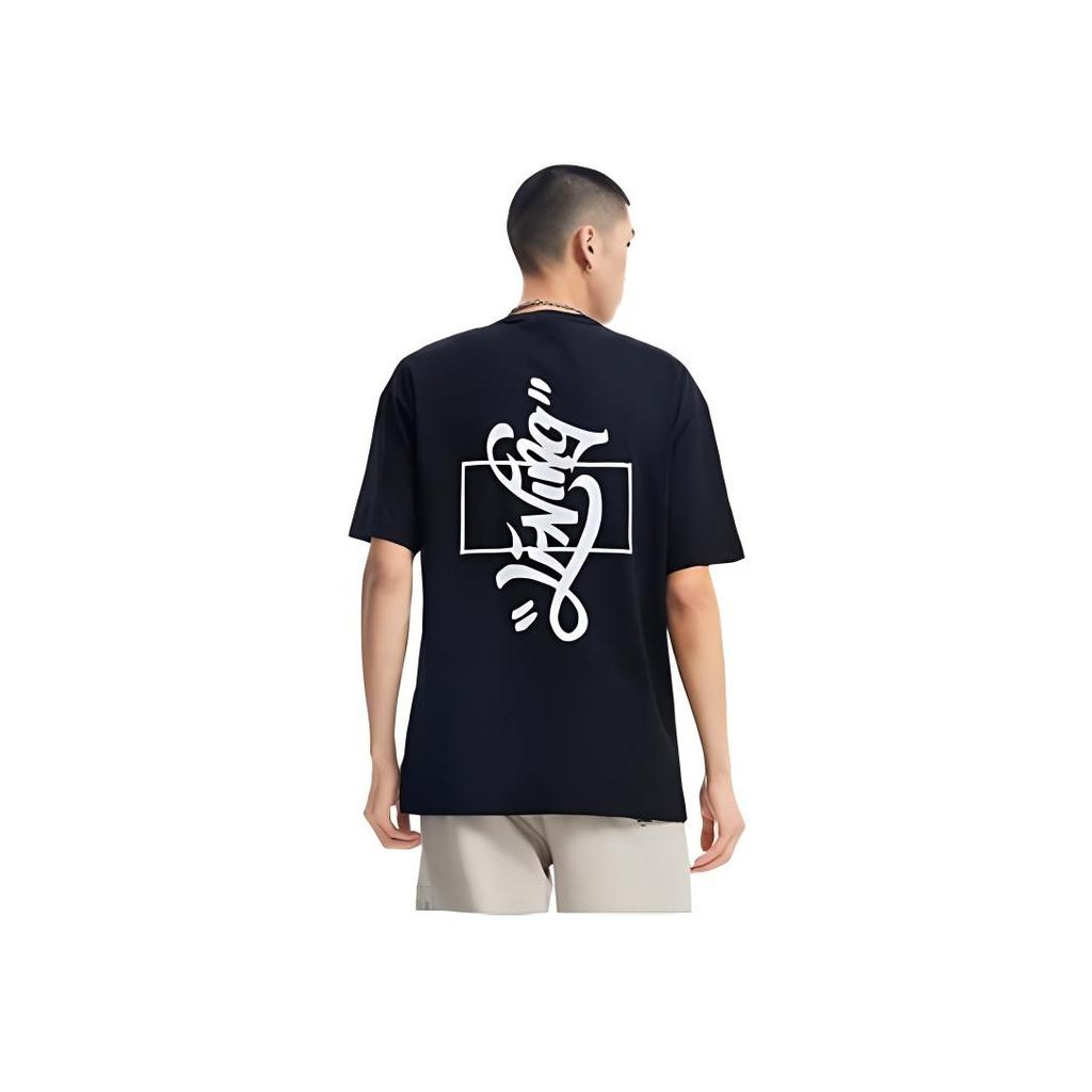 Li-Ning X Disney Joint Keith Haring Mickey Print Loose Short-Sleeve T-Shirt Men Tops Black AHSR501-1