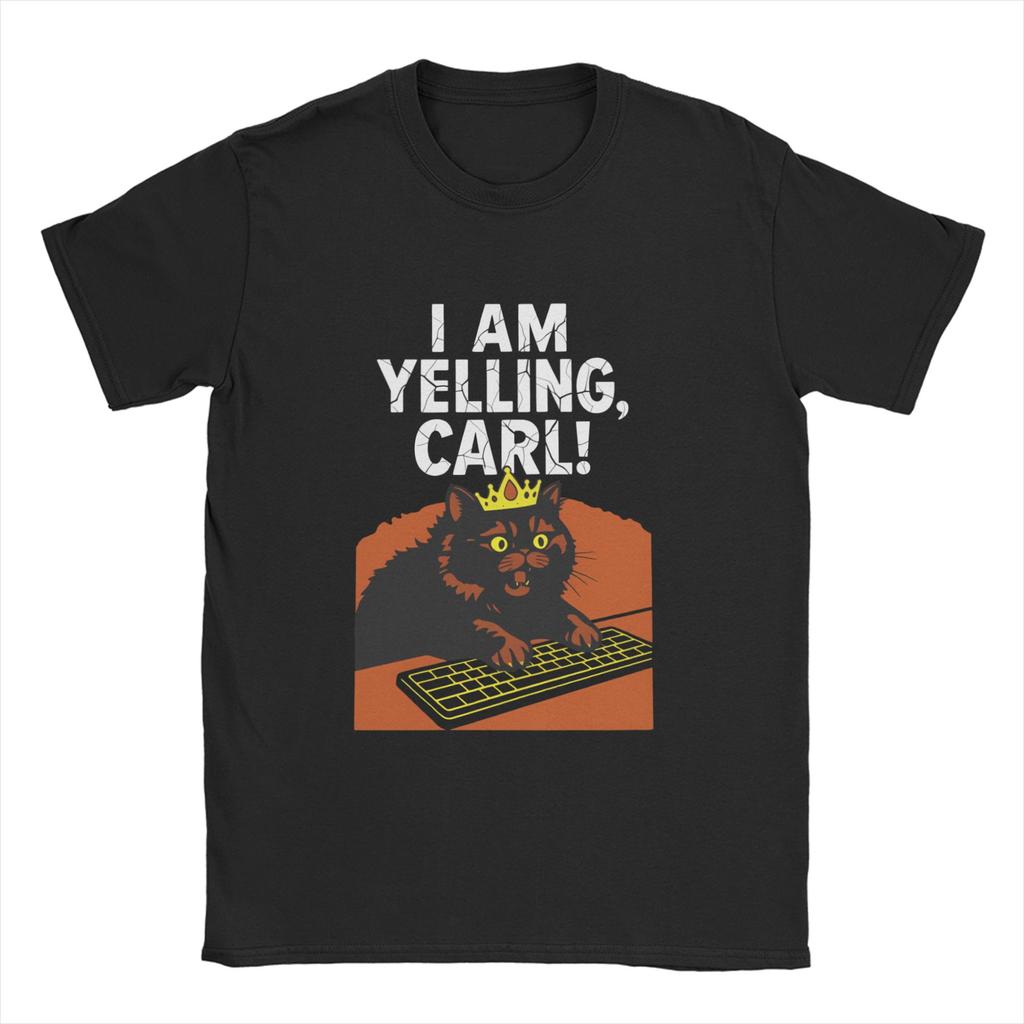Dungeon Crawler Carl T-Shirt Unisex Baumwolle Lustige T-Shirts Rundhals T-Shirts Kurzarm Kleidung Bedruckt