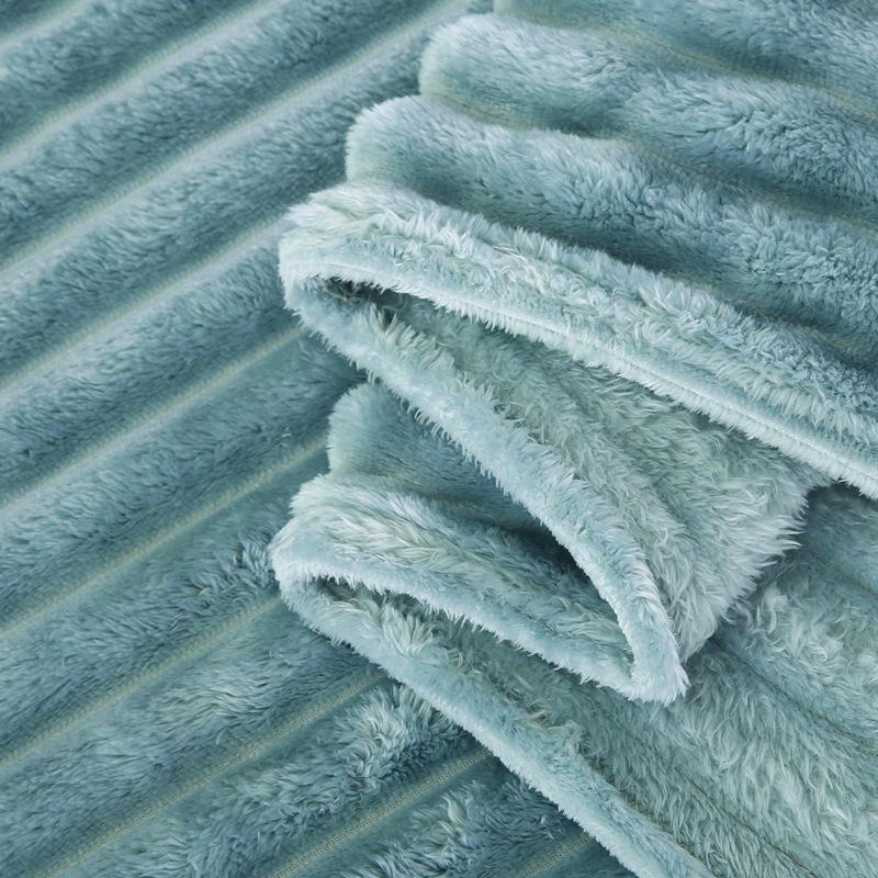 Flannel Rabbit Hair/rabbit Velvet Air Conditioning Nap Blanket - Modern Simple Four-season Universal