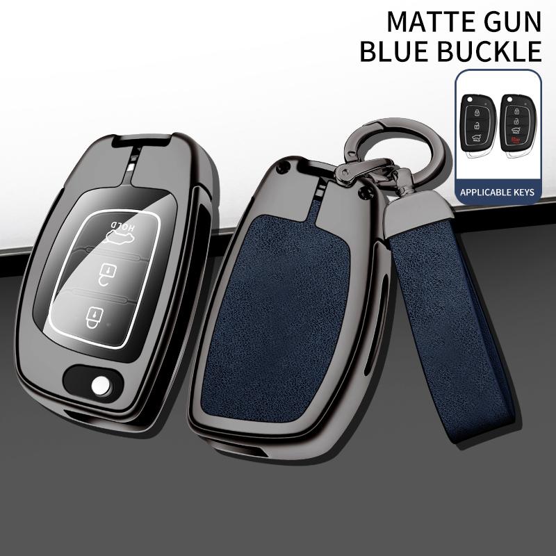 New Zinc Alloy Car Key Case Cover For Hyundai Ix25 Ix35 I10 I30 Solaris Tucson Sonata Santa Fe Sport Mistra Elantra Creta Verna