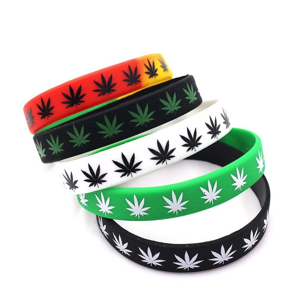 Silicone Maple Leaves Fashion Jewelry Bangle Silicone Bracelet Maple Leaf Bracelet Wristband