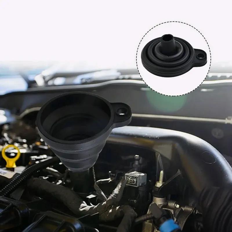 1 Stück Universeller Auto Benzin Öl Kraftstoff Trichter Auto Scheibenwischwasser Wechsel Trichter Auto Motor Flüssigkeits Trichter Faltbar Auto Zubehör