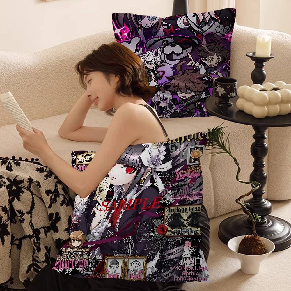Anime Game Danganronpa Lucky Dragon Pillow Cover Sofa Cushion Cover Home Room Decoration Children Gift