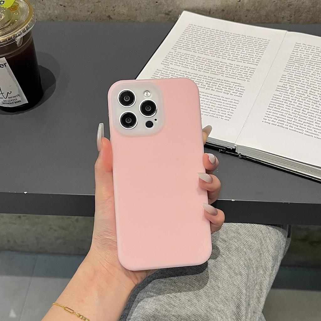 Jelly Liquid Silicone Is Suitable for iPhone17 Integrated Button Mobile Phone Case, Apple 15 All-inclusive Fine Hole Protective Case 14.
