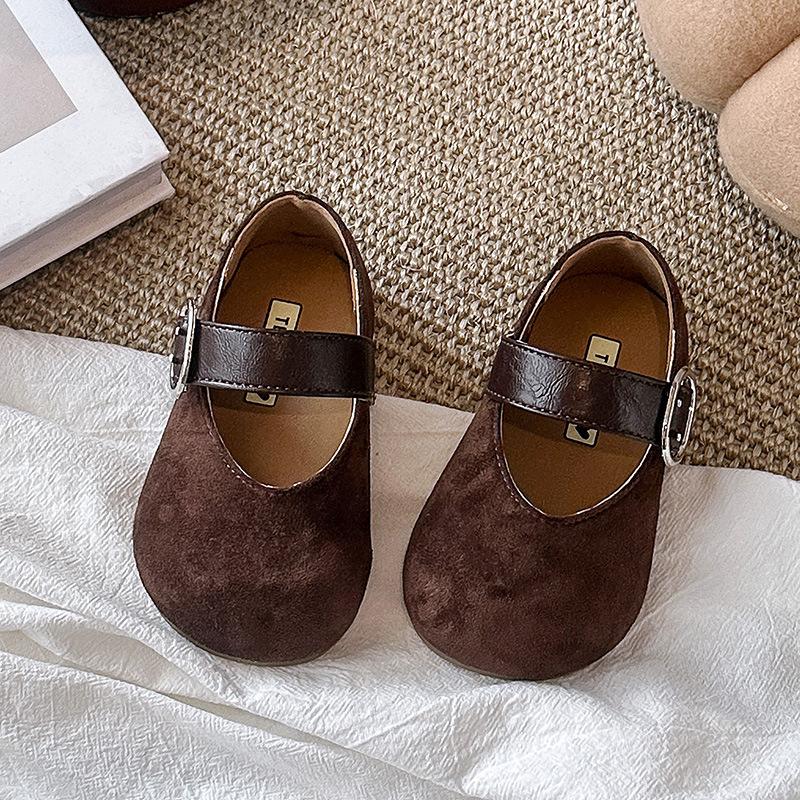 

Children Flat Shoes Korean Style Leopard Kids Mary Janes Soft Sole Autumn New Girls Leather Shoes Round Toes Elegant Sweet 26