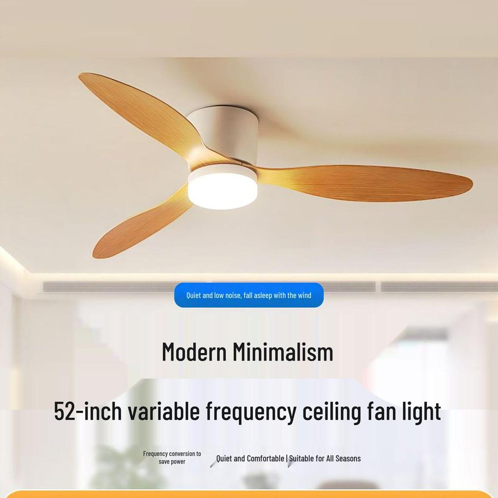Minimalist Ceiling Fan Light for Living Room, Dining Room & Bedroom