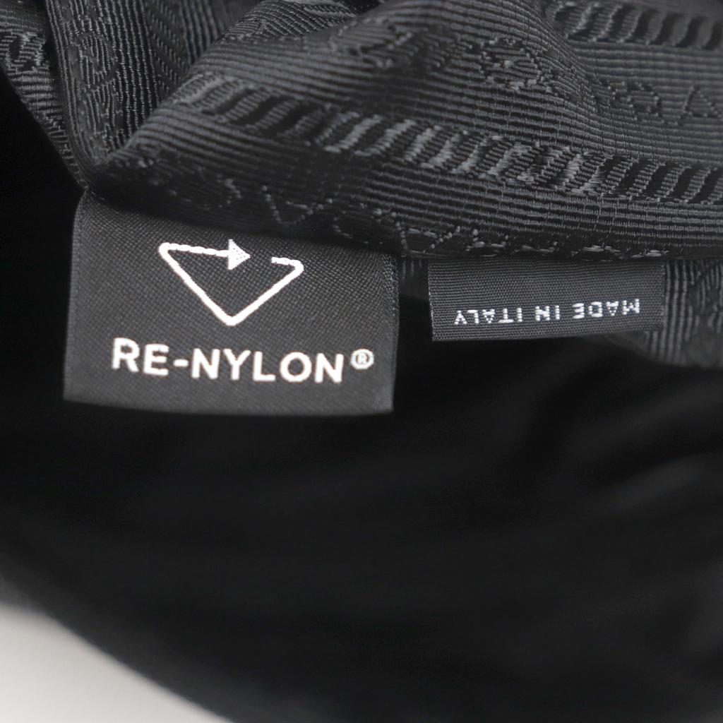 Prada Shoulder Bag Black Nylon Mens 1BC421 Used