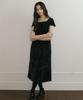 Lingseoul [Select Length] Corduroy Dress-Black (Long)