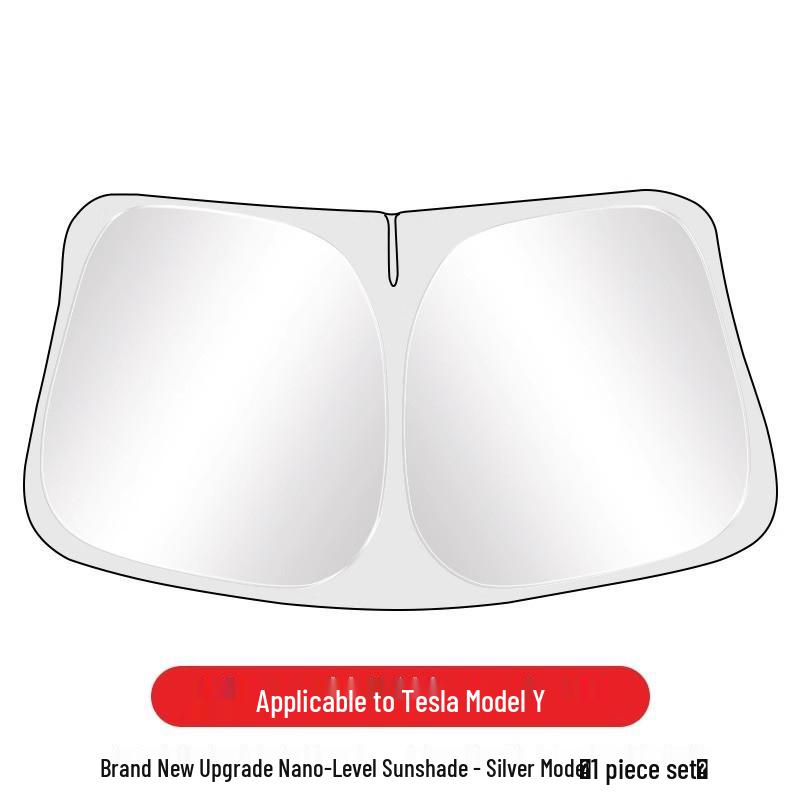 Tesla Model 3/Y Refreshed Windshield & Roof Sunshade Protection