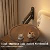 Adjustable Bracket with Round Shelf Modern Wall Mount Heavy Duty