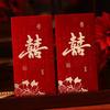 4pcs Hard Paper Lucky Money Envelopes Hot Stamping Lucky Red Bag Red Packet  Spring Festival
