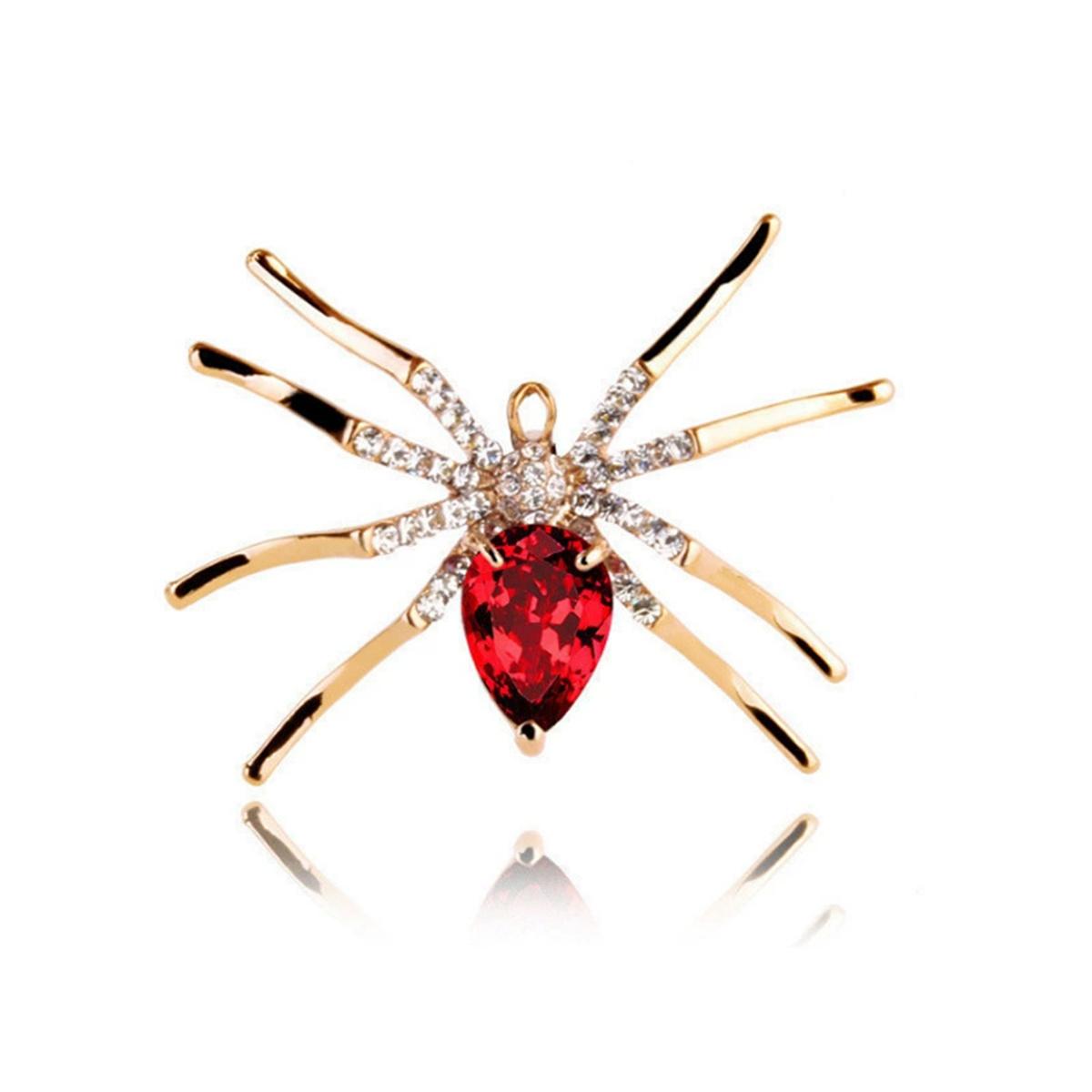 

1Pc Creative Personalized Spider Broch Retro Trendy Insect Pin Fashion Cool Gothic Jewelry Accessories Party Halloween Gift 2026