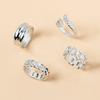 2022 Simple Personality Snake-shaped Ring Retro Electroplating Imitation Golden Snake-Shaped Knuckle Ring 4-piece Set For Women
