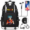 Vegeta Sun Wukong Dragon Ball Ultra USB Headphones Teen Student School Bag Men's and Women's Leisure Travel Backpack
