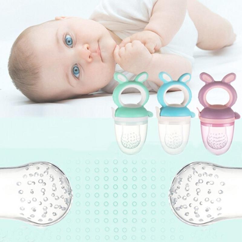 Teether Silicone Pacifier Fruit Feeder Food Nibbler Feeder Soother Nipple