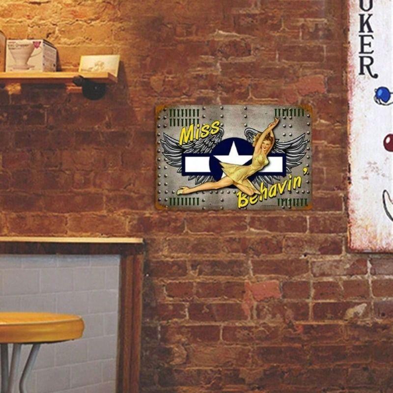 

Retro Beer Bar Metal Sign Wall Decor 12x8 Inch