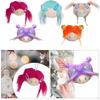 Adorable Doll Head Keychain Plush Toy for Children's Backpack
