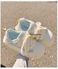 Girls' White Spring 2026 Breathable Thick-Sole Casual Sneakers, Non-Slip & Fashionable