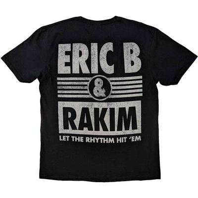 Eric B Rakim T-shirt Låt rytmen börja ny Officiell Unisex Svart