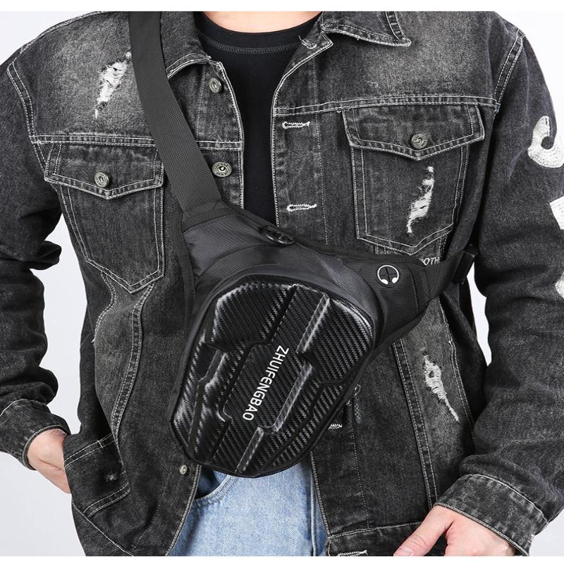 Motorcycle Leg Side Bag Pvc Hard Shell Outdoor Casual Waist Bags Motorbike Mobile Phone Purse Hip Bum Pack