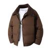 Winter Men's Cotton Jacket Men's Short Hooded Cotton Jacket Solid Color Thick and Warm