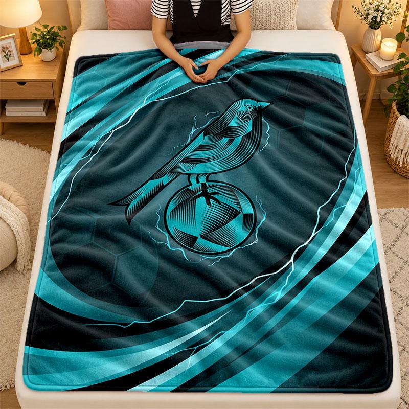 Flannel BlanketNorwich City Football Warm Soft Throw Blanket for Indoor Sofa Bed Living Room Use