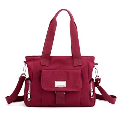 Versatile Tote Bag for Women – Multi-Color Nylon Shoulder Bag with Adjustable Strap & Multiple Pockets – Perfect for Daily Use, Work & Shopping