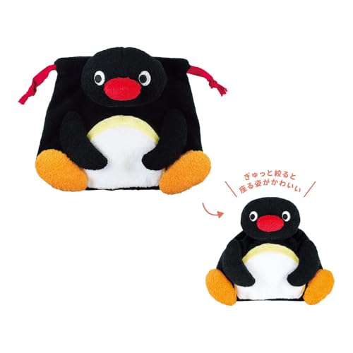 T's Factory Pingu Plush Drawstring Bag - Pingu (approx. H160 x W170 x D60mm) PI-5530523PI