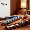 Mahjong Tile Rack with Detachable Magnetic Pusher, Scalloped Acrylic Mah Jongg Holder & Pusher Set, American Accessories Display
