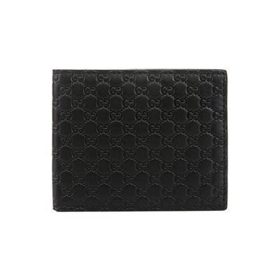 Embossed Cow Leather Wallet , Card Holder Men's Black (Unisex) Wallets 260987 BMJ1N 1000