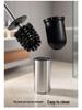 Floor-Standing & Wall-Mounted SUS304 Stainless Steel Toilet Brush Holder Set