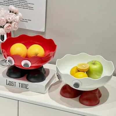 Hochästhetische Fußschale für Obst für Zuhause - Abflussbar, Stilvolle Schale für Obst, Süßigkeiten, Snacks & Nüsse, Perfekt für das Wohnzimmer