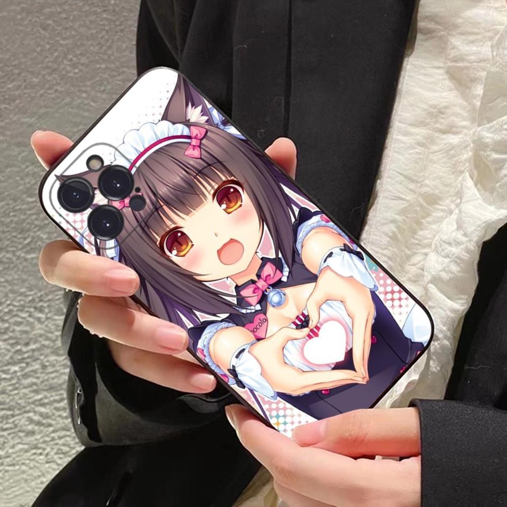 Chocola Nekopara Handyhülle Für iPhone 15 14 11 12 13 Mini Pro XS Max Hülle 6 7 8 Plus X XR SE 2020 Funda Schale