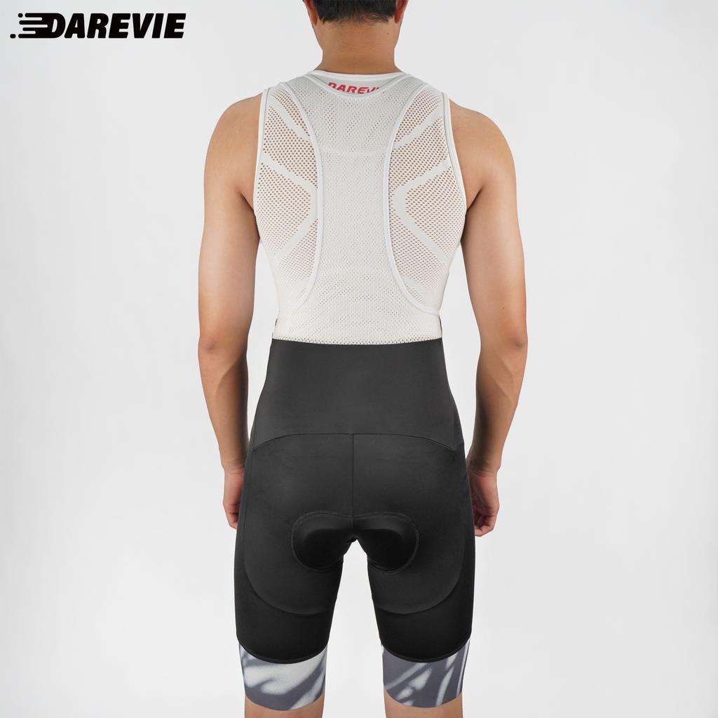 DAREVIE Herren Radhose Trainingslevel Radsportset Trägerhose Herren Radsport 80kg/m³ Polster Atmungsaktive Träger-Radhose Mann