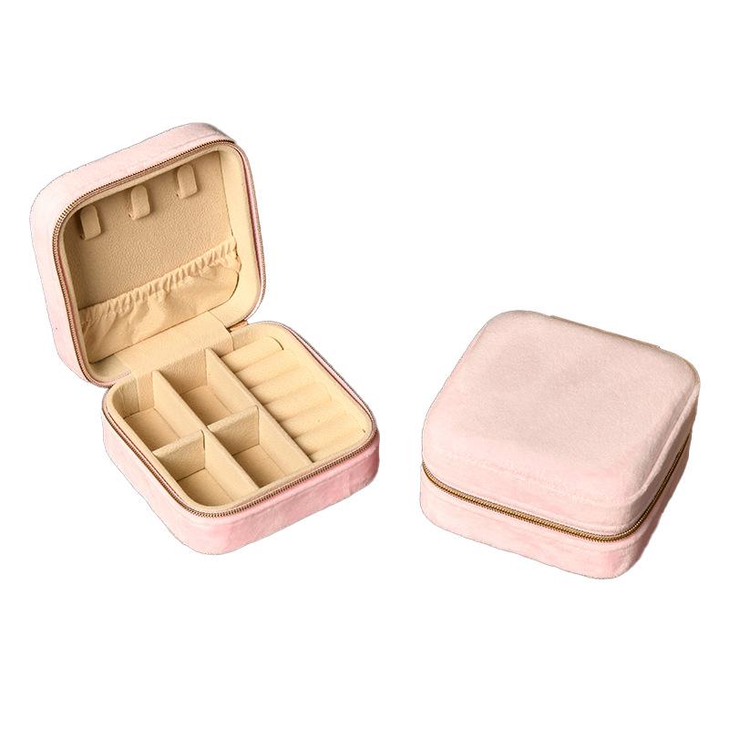 Boîte à Bijoux Ronde Mini de Voyage Cadeau: Boîte de Rangement Compacte pour Bagues