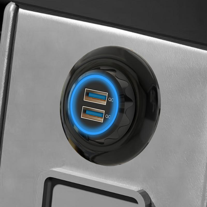 Car Charger Socket PD QC3.0 Port USB Outlet 30W Car Quicker Charger Socket Fast Charging Phone Charger USB Charger Car Socket