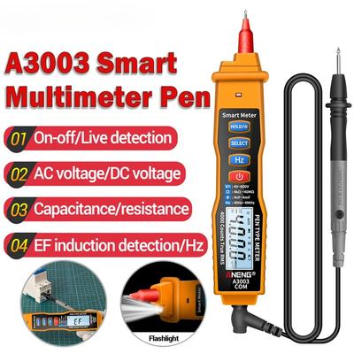 2026 New High Precision Digital Multimeter Pen Professional AC/DC Voltage Capacitance Resistance Induction Zero Fire Electrician Test Pencil Portable