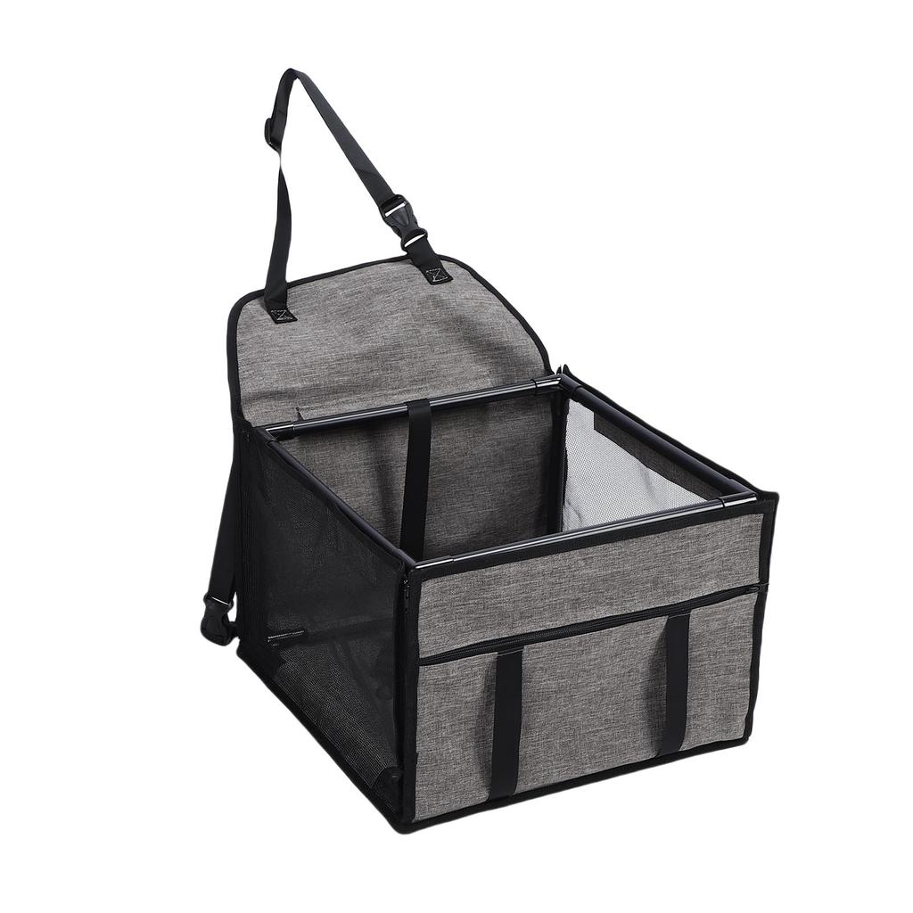 Dog Car Seat Waterproofing Folding Pet Car Seat Carrier Crate with Breathable Mesh for Travel Road Trip