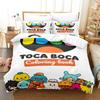 Cartoon Toca Life World Bedding Set Duvet Cover Pillowcase Comforter King Queen Size Boys Adult Bed Set