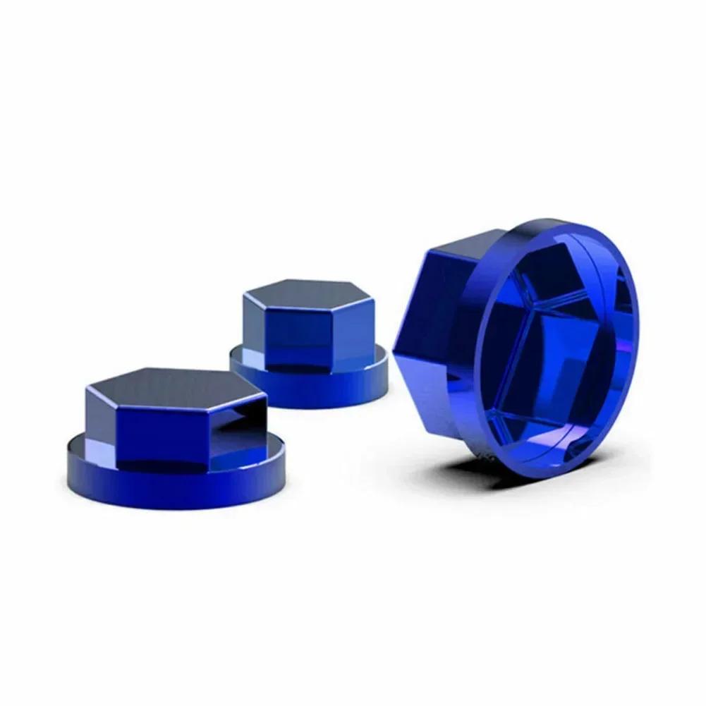 30pcs Screw Cap 1.4cm(3pcs) Blue 1.0cm(10pcs) 1.2cm(5pcs Motorcycle Screw Nut Bolt Cap Covers Colored Screw Cap