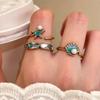 Retro Starfish & Seashell Pearl Enamel Ring for Women - Stacking Finger Accessory