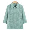 Nuovo Stile 2026 Camicia Estiva in Puro Cotone per Donne di Mezza Età e Anziane