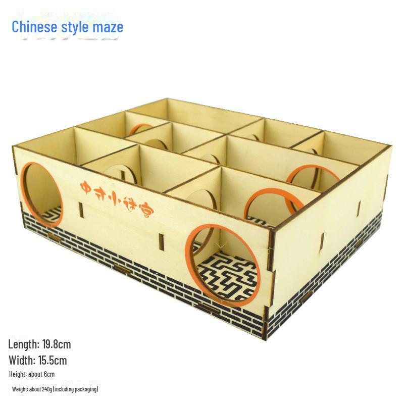 

Вилла хомяка в китайском стиле: Клетка, лестница, игрушки, трамплин «Золотой медведь», лестница, гнездо, мебель, забор. Refer to instructions