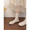 White French retro round head flat bottom shallow mouth single shoes 2026 new spring and autumn height increase soft sole Mary Jane shoes